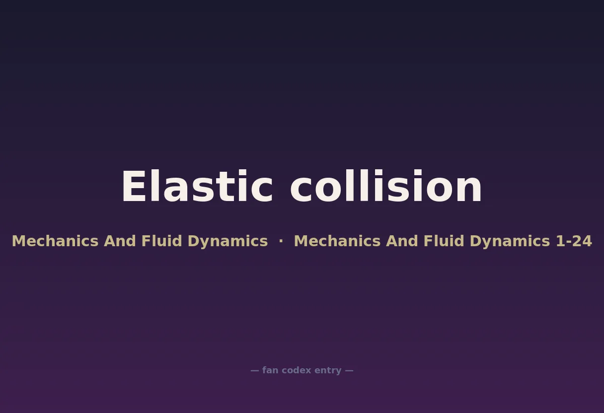 Elastic collision