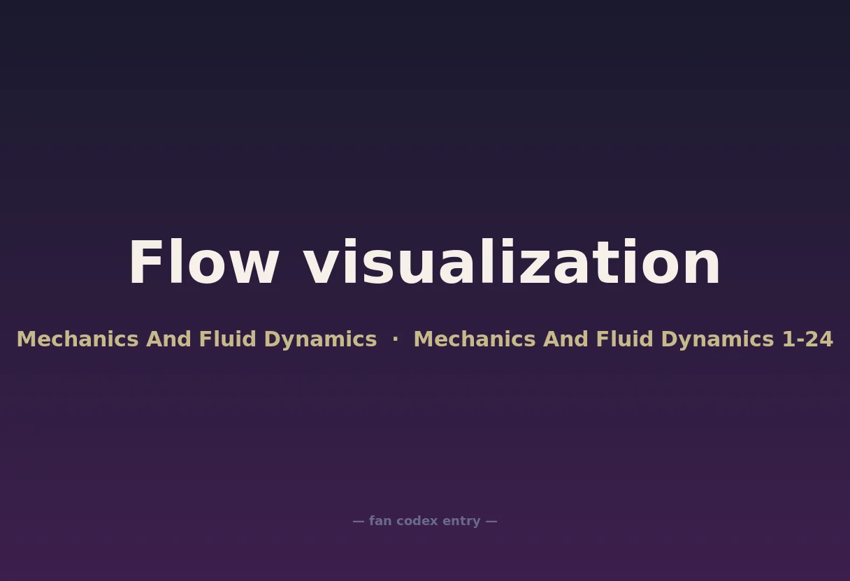 Flow visualization
