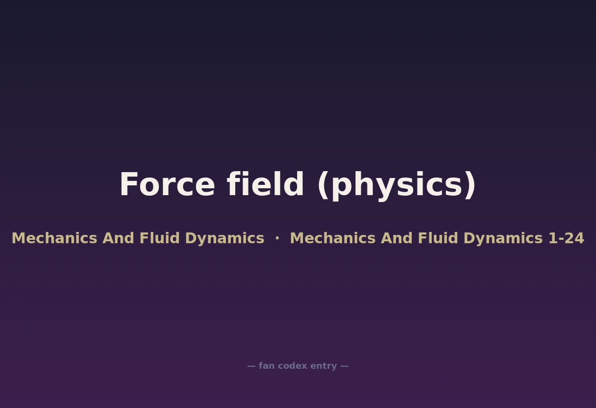 Force field (physics)