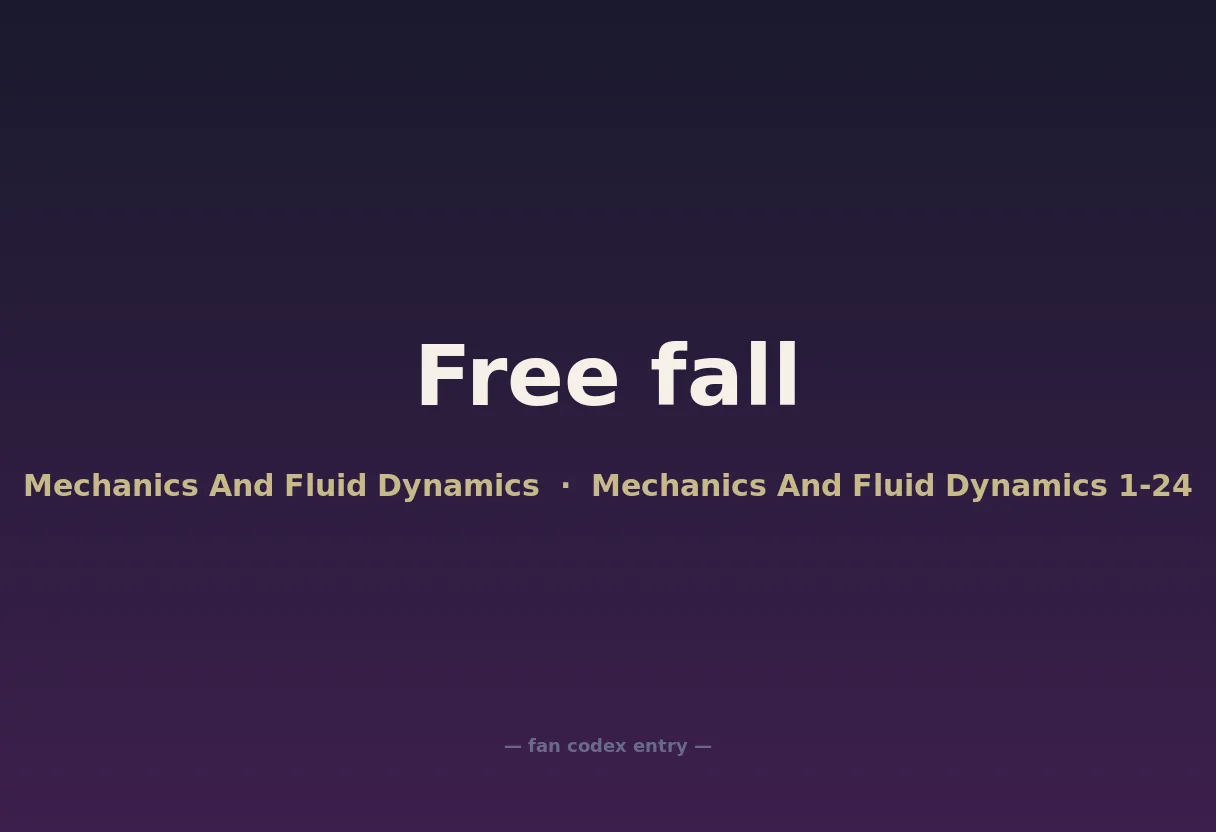 Free fall