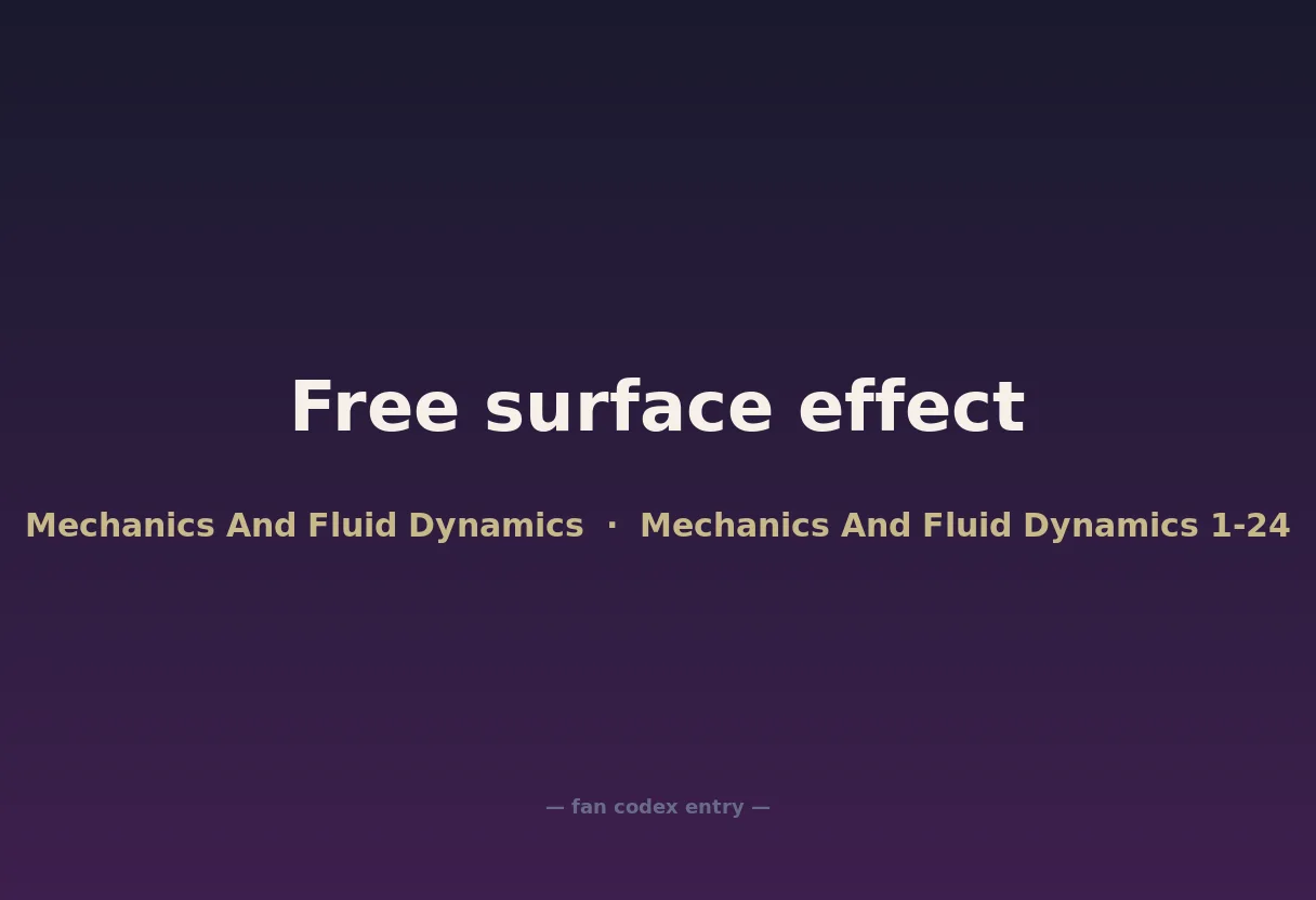 Free surface effect