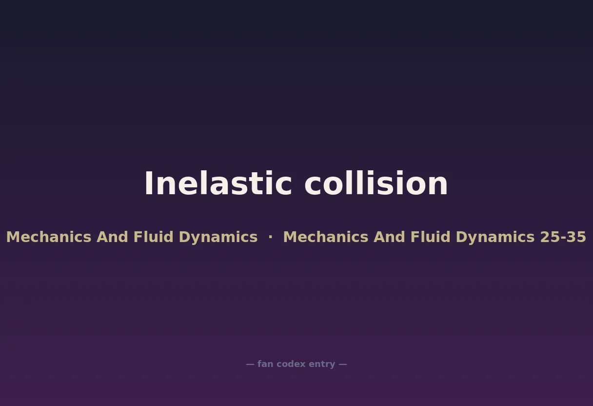 Inelastic collision