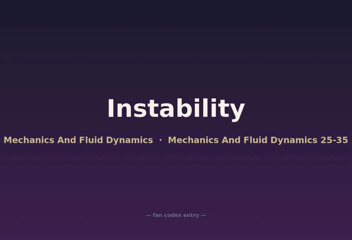 Instability