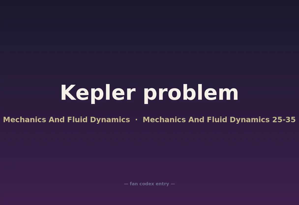 Kepler problem